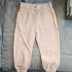 Old Navy Pink and White Jogger Sweatpants